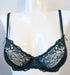 Marie Jo Axelle, a luxurious plunge bra on sale. Color Green Jewel. Style 0101772. Front view.