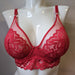 Marie Jo Elis, a longline plunge bra made with comfortable, soft fabrics. Front view. Color Spicy Berry. Style 0102500.