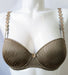 A classic in the bra world, the Marie Jo Tom, a padded tshirt balcony bra in an olive green. On sale. Style 0120829.