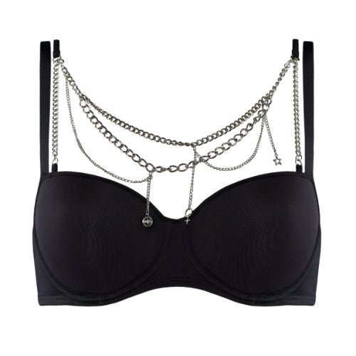 Marlies Dekkers Charm, a wonderful balconette tshirt bra. Style 126235. Color Black.