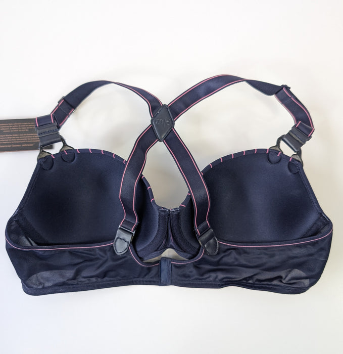 Marlies Dekkers Gloria, a stylish bra. Color Maritime Blue. Style 19790. Inside view.