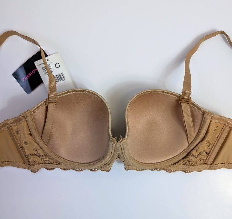 Passionata Nina, a strapless bra with a good hold. Color Beige. Style 4269. Inside view.