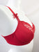 Prima Donna Twist, A La Folie, a premium plunge bra on sale. Color Scarlett. Style 0141126. Side view.