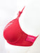 Prima Donna Twist, A La Folie, a premium plunge bra on sale. Color Scarlett. Style 0141126. Side view.