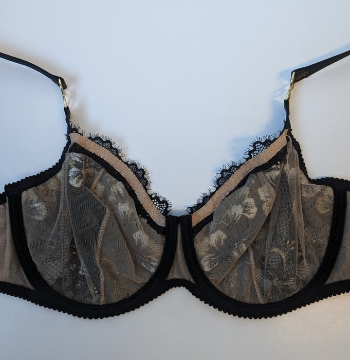 Prima Donna Arau, a beautiful balcony bra. Color Black. Style 0163294.