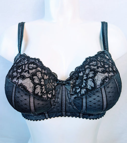 Prima Donna Couture, a premium wireless bra on sale. Color Black. Style 0162584. Front View.