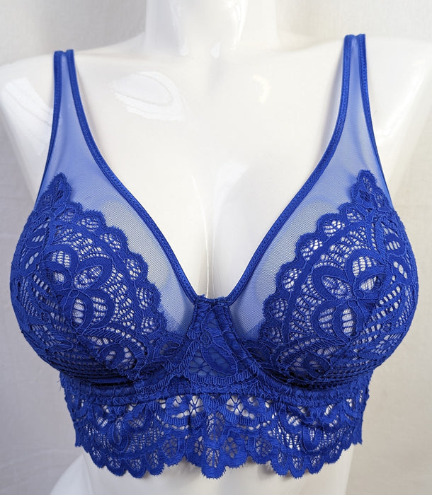 Prima Donna First Night a longline bra with loads of style and made for comfort. Color Autumn Blue. Style 0141886.