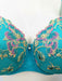 Prima Donna Lenca, a padded bra for comfort and shape. Color Sunny Teal. Style 0263462. Gore view.