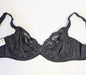 Prima Donna Madison in a plunge cut. Ideal for the full bust. Style 0262125. Color Charcoal. Inside view.