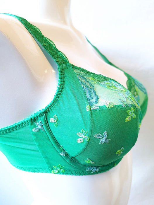 Prima Donna Palace Garden, a supportive full cup bra on sale. Style 0163210. Color Lush Green. 