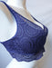 Prima Donna Twist, Petit Paris, a plunge triangle bra made of beautiful crochet. Style 0142144. Color French Indigo.