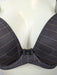 Prima Donna Quebec, a hard to find plunge bra. Color Fumy Grey. Style 0161782. Gore view.