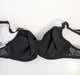 Prima Donna Rose, a beautiful spacer bra. Color Black. Style 0162086. Inside view.