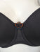 Prima Donna Rose, a beautiful spacer bra. Color Black. Style 0162086. Gore view.