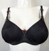 Prima Donna Rose, a beautiful spacer bra. Color Black. Style 0162086. Front view.