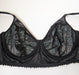 Twist by Prima Donna. Rose Sauvage, a trendy triangle longline bra on sale. Color black. Style 0142086.