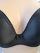 Prima Donna Satin, a plunge bra at a great sale price. Color Black. Style 0161335. Front view.