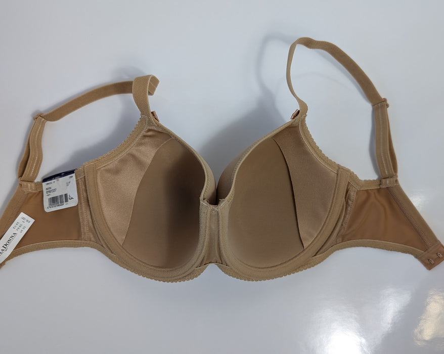 Prima Donna Satin, a premium spacer bra. Color Cognac. Style 0161337. Inside view.