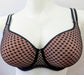 Prima Donna Twist Glass Beach, a beautiful bra for an ideal shape and hold. Color Black. Style 0242350. Front view.