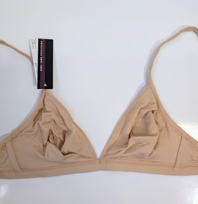 Princesse Tam Tam Epure, a soft wireless bra. Style 109. Color Beige. Inside view.