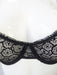 Princesse Tam Tam, a beautiful hard to find plunge bra. Color Black. Style 9719. Front view.