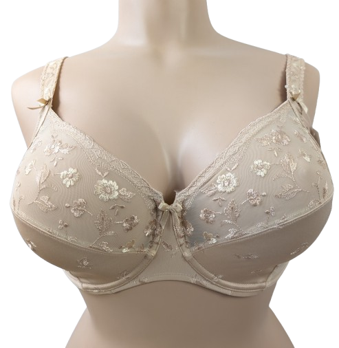 Rosa Faia Ella, amazing full cup bra on sale. All day comfort. Style 5623. Color Beige. Front view.