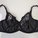 Rosa Faia Isabella, one of the best looking full cup bras on the market. Color Black. Style 5660. Inside view.