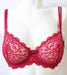 Simone Perele Celeste, a luxe demi bra. Color Red. Style 12M331.