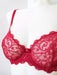 Simone Perele Celeste, a luxe demi bra. Color Red. Style 12M331.