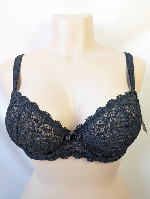 Simone Perele Celeste, a wonderful demi bra. Color Black. Style 12M334.