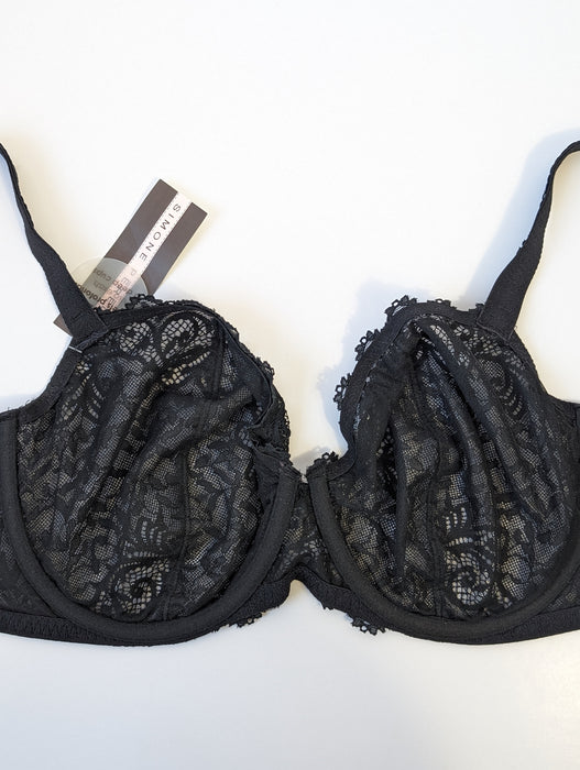 Simone Perele Celeste, a wonderful demi bra. Color Black. Style 12M334.