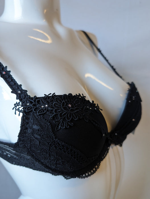 Simone Perele Opera, a wonderful pushup bra. Color Black. Style 14P340S.