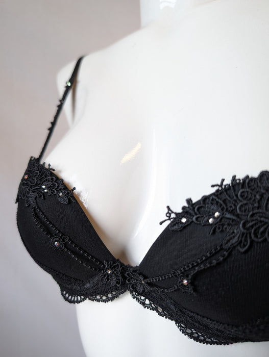 Simone Perele Opera, a wonderful pushup bra. Color Black. Style 14P340S.