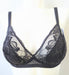 Simone Perele Promesse, a comfortable wireless bra on sale. Color Anthracite. Style 12H210. Front view.