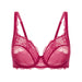 Simone Perele Reve, a beautiful full cup bra on sale. Color Cranberry. Style 12Z313.