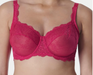 Simone Perele Reve, a beautiful full cup bra on sale. Color Cranberry. Style 12Z313.