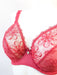 Simone Perele Revelation, a premium bra for a full bust in a plunge style. Style 12R321. Color Red Kiss.