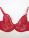 Simone Perele Revelation, a premium bra for a full bust in a plunge style. Style 12R321. Color Red Kiss.