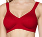 A favorite, best selling wireless bra from Anita, Twin, is soft and moulds to your body. Color Red. Style 5493.