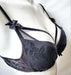 Aubade Siberian Dream, a comfortable plunge bra with loads of style. Color Black. Style X408.