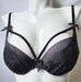 Aubade Siberian Dream, a comfortable plunge bra with loads of style. Color Black. Style X408.