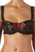 Aubade Vintage Absolute, a half cup bra on sale. Color Black. Style R414.