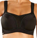 A superior Chantelle sports bra, High Impact. Breathable. Mositure wicking. Bounce Reducing. Comfortable. Color Black. Style 2941.