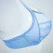 A great Chantelle bra, Revele Moi, a full cup bra with sheer mesh cups at a low price. Color Blue. Style 1571.