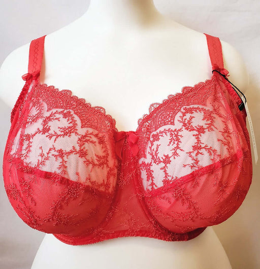 Empreinte Louise, a plus size full cup bra on sale. Color Rouge Intense. Style 07184.