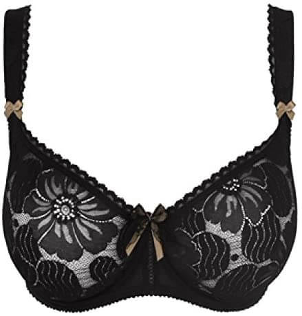 Empreinte Grace, a seamless, fashionable bra. Color Black. Style 18134.