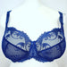 Empreinte Thalia, plus size lingerie at its best. Color Shiny Blue. Style 0856.