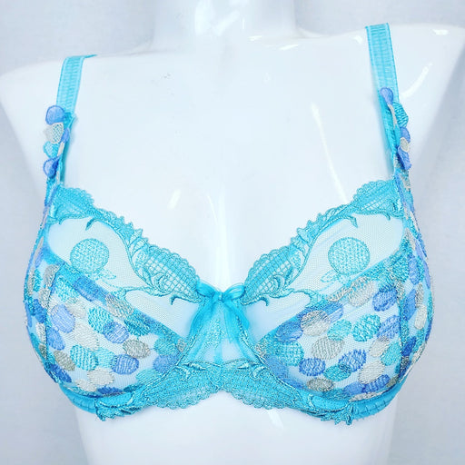 Empreinte Tiffany a hard to find, fun, flirty, demi bra. Color Horizon Blue. Style 08178.