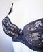 Ewa Michalak Wrozka, a balconette bra in a beautiful lace. Color Black. Style 491.