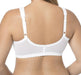 Glamorise Magic Lift, a front closing wireless bra. Color White. Style 1200.